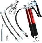 7000PSI Oil Grease Gun Kit Manual Pistol Grip High-pressure Pumping Coupler