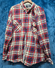 Plaid Long Sleeve Nautica Mens Classic Fit Button Up Shirt Size XL Cotton Casual