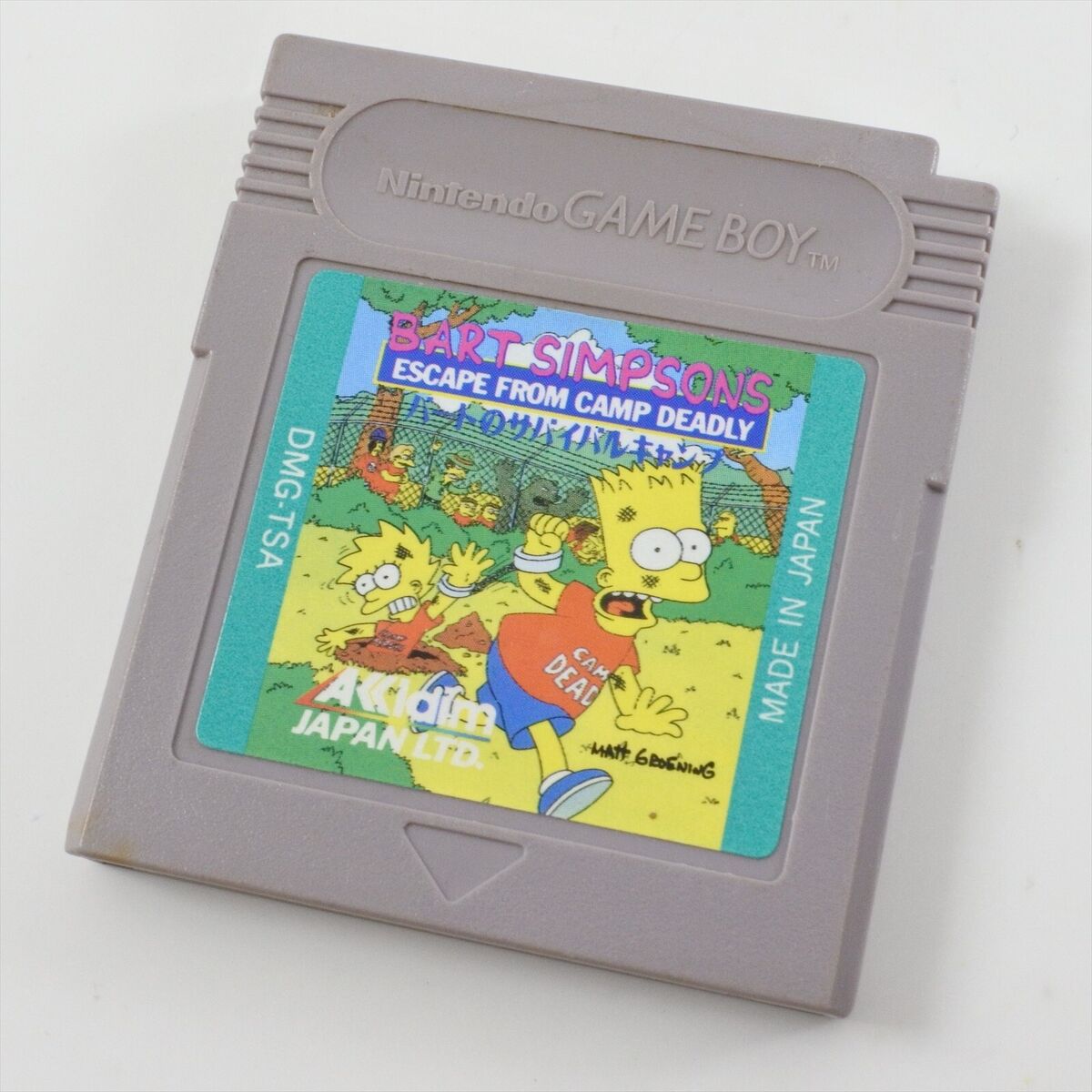 Bart Simpson's Escape from Camp Deadly Nintendo Game Boy Bart Simpson's Escape from Camp Deadly Nintendo Game Boy