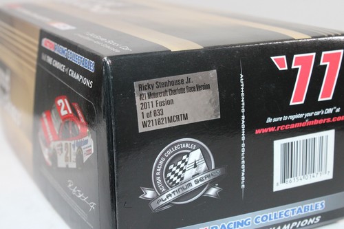 RICKY STENHOUSE JR 2011 ACTION #21 CHARLOTTE RACED VERSION MOTORCRAFT FORD /833! - Picture 10 of 10