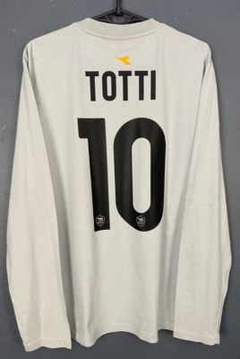 TOTTI #10 MEN'S AS ROMA LONG SLEEVE SOCCER FOOTBALL SHIRT JERSEY