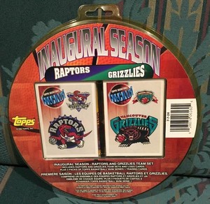 Inaugural Season Toronto Raptors Vancouver Grizzlies Team Set