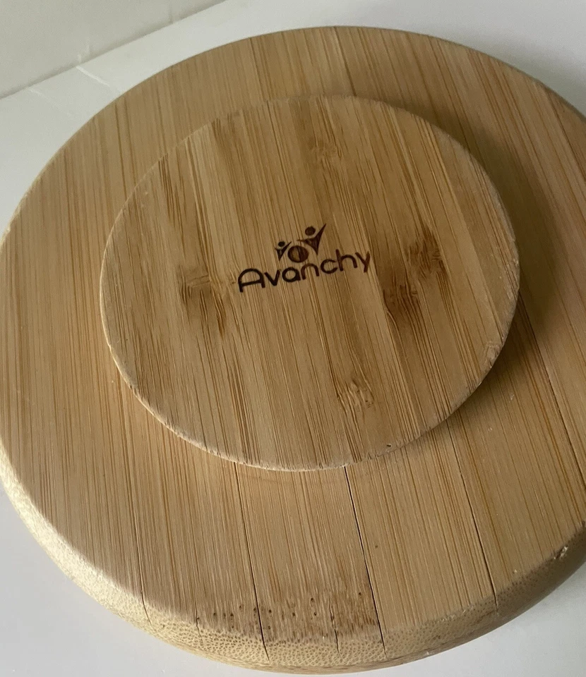 PLATO BEBÉ AVANCY BAMBÚ 3 COMPARTIMENTOS VINTAGE, Usado Excelente Estado Foto 2 de 4