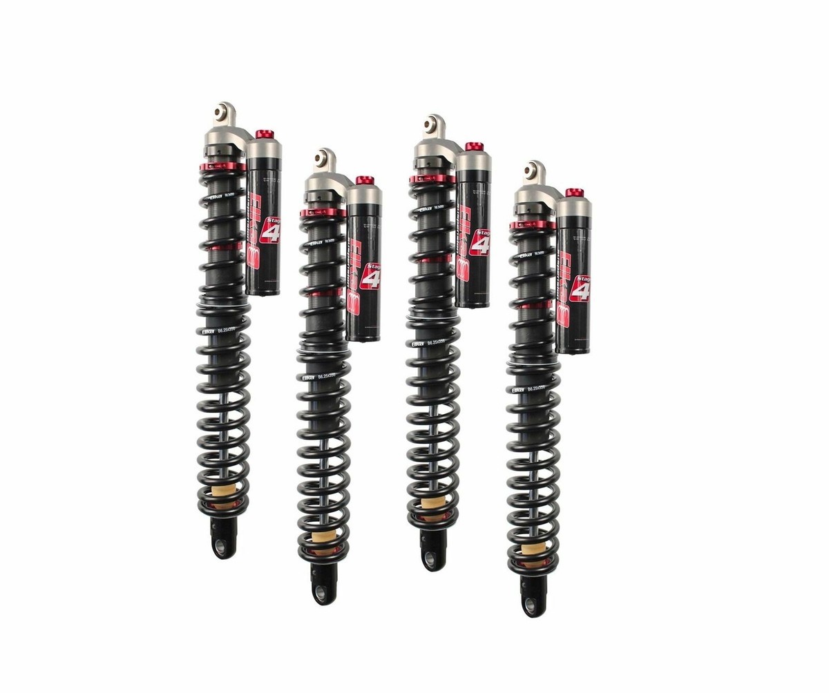 Elka Stage 4 Front and Rear Shocks Suspension Kit Polaris RZR S