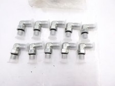 10pk Parker 4C50X-S Triple-Lok 37° 1/4" Flare JIC Tube Fittings 7/16-20