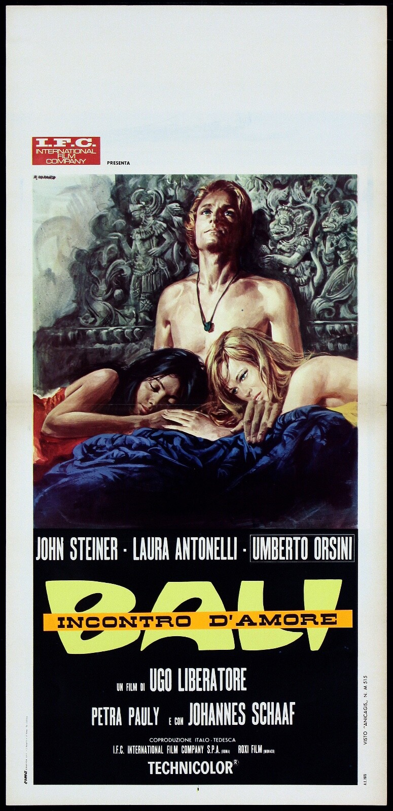 Locandina originale film Incontro d'amore (1970) - Regia di Paolo Heusch, Ugo Liberatore
