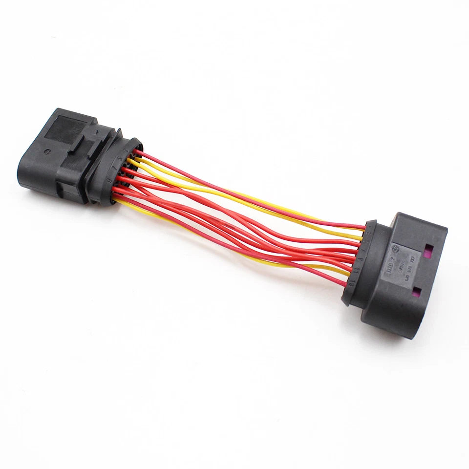 For Audi A1 A3 A4 A5 A6 A8 Xenon Headlight 10 To 14 Pin Plug Adapter Connector - Image 3 of 4