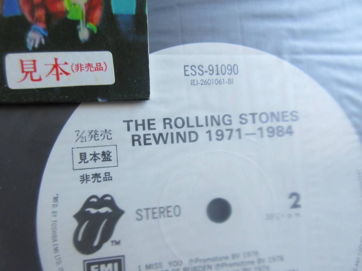 Rolling Stones Rewind 1971-1984 Japan Promo Vinyl LP w OBI ESS
