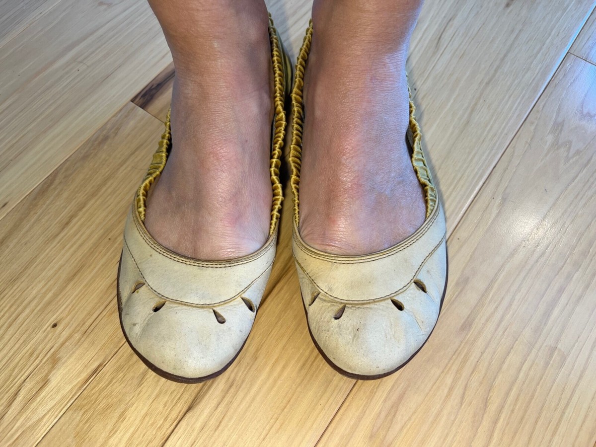 Merrell leather Whirl Glove Yellow Ballet Flat Barefoot Shoe