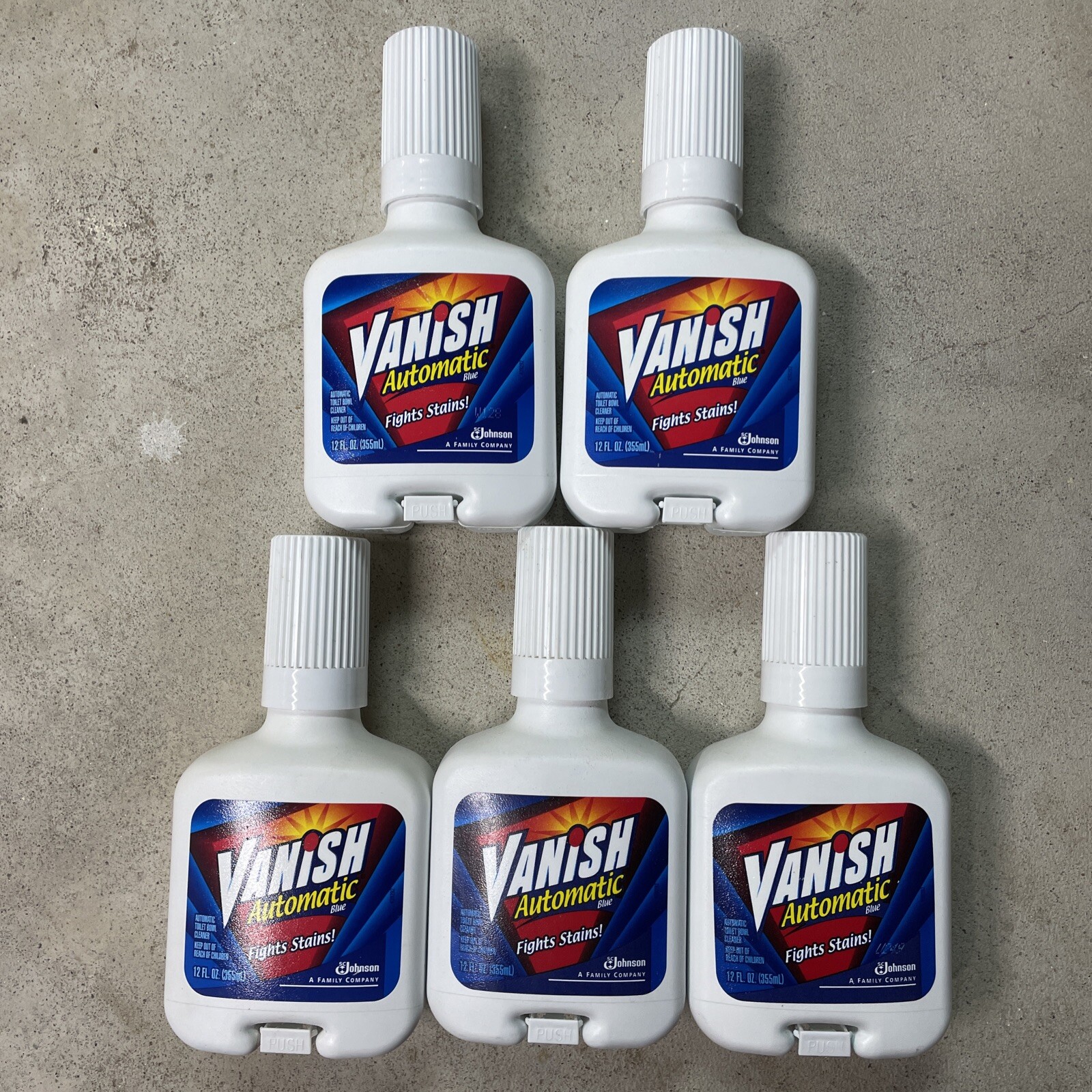 5X Vanish Automatic Blue InTank Toilet Bowl Cleaner 12 FL Oz Ea NEW HTF