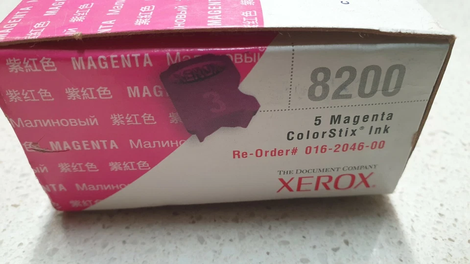 Genuine Xerox 016204600 016-2046-00 Magenta Ink Stick 5 Pack for Phaser 8200 New - Image 3 of 3