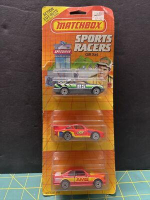 Matchbook Racers Characters 1986 Matchbox Sports Racers Gift Set Porsche Ford Sierra AMG | eBay