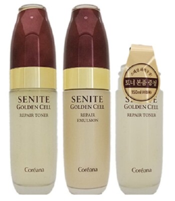Coreana Senite Golden Cell Repair 2pcs Special Anti Aging set moisture 