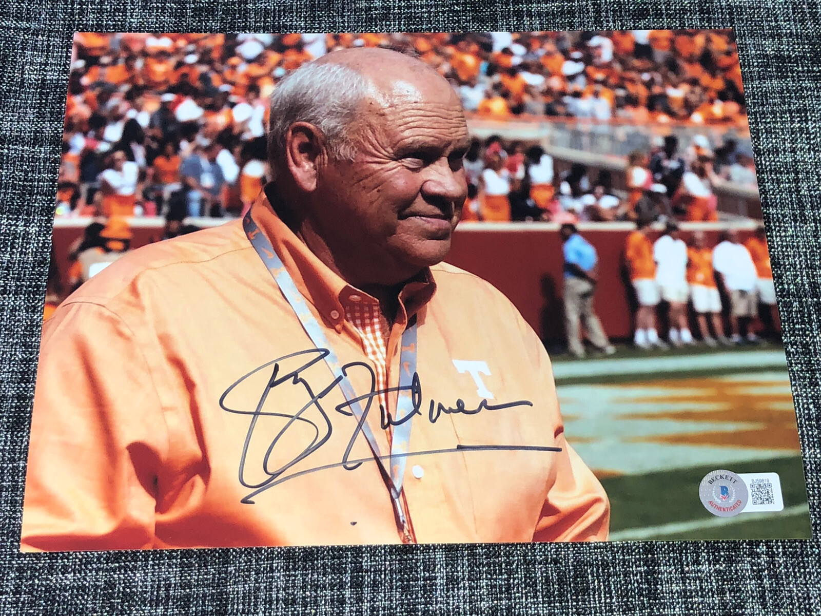 PHILLIP FULMER SIGNED AUTOGRAPH 8X10 PHOTO TENNESSEE VOLUNTEERS BECKETT BAS COA 