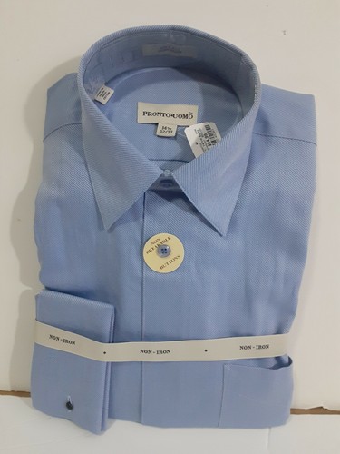 Pronto-Uomo Mens Dress Shirt Light Blue 