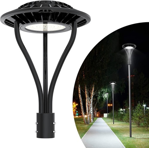 KUKUPPO Led Post Top Light 80W with Photocell Outdoor Garden Yard Pole Light ETL - Picture 11 of 12