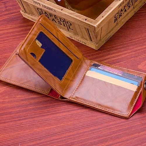 Men's US 100 Dollar Bill Leather Bifold Card Photo Wallet Purses Holder R4Z9 - Picture 14 of 15