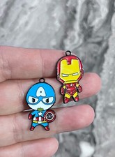 lot 40Pcs cartoon Anime avenger mix Charm necklace Pendant DIY Jewelry Making