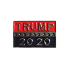 Trump 2020 Lapel Pin Red and Blue New in Bag