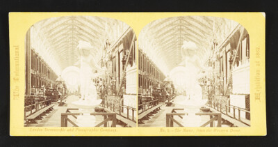 The International Exhibition of 1862 The nave, from the western dome Old Photo