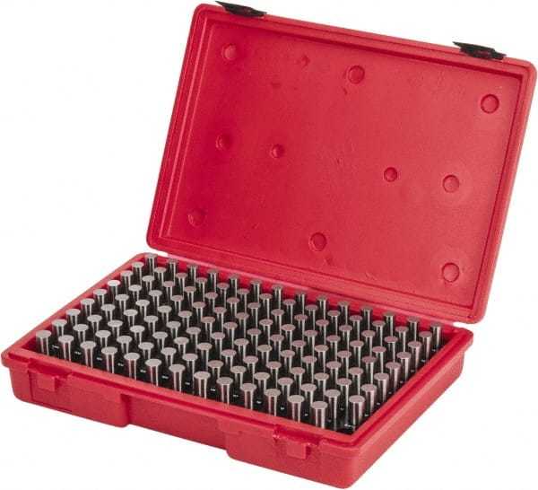 Value Collection 125 Piece, 0.501-0.625" Diameter Plug and Pin Gage Set Minus...