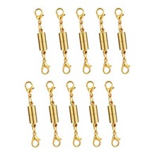 10 Pack Magnetic Necklace Lobster Clasps Jewelry Extender for Jewelry Making