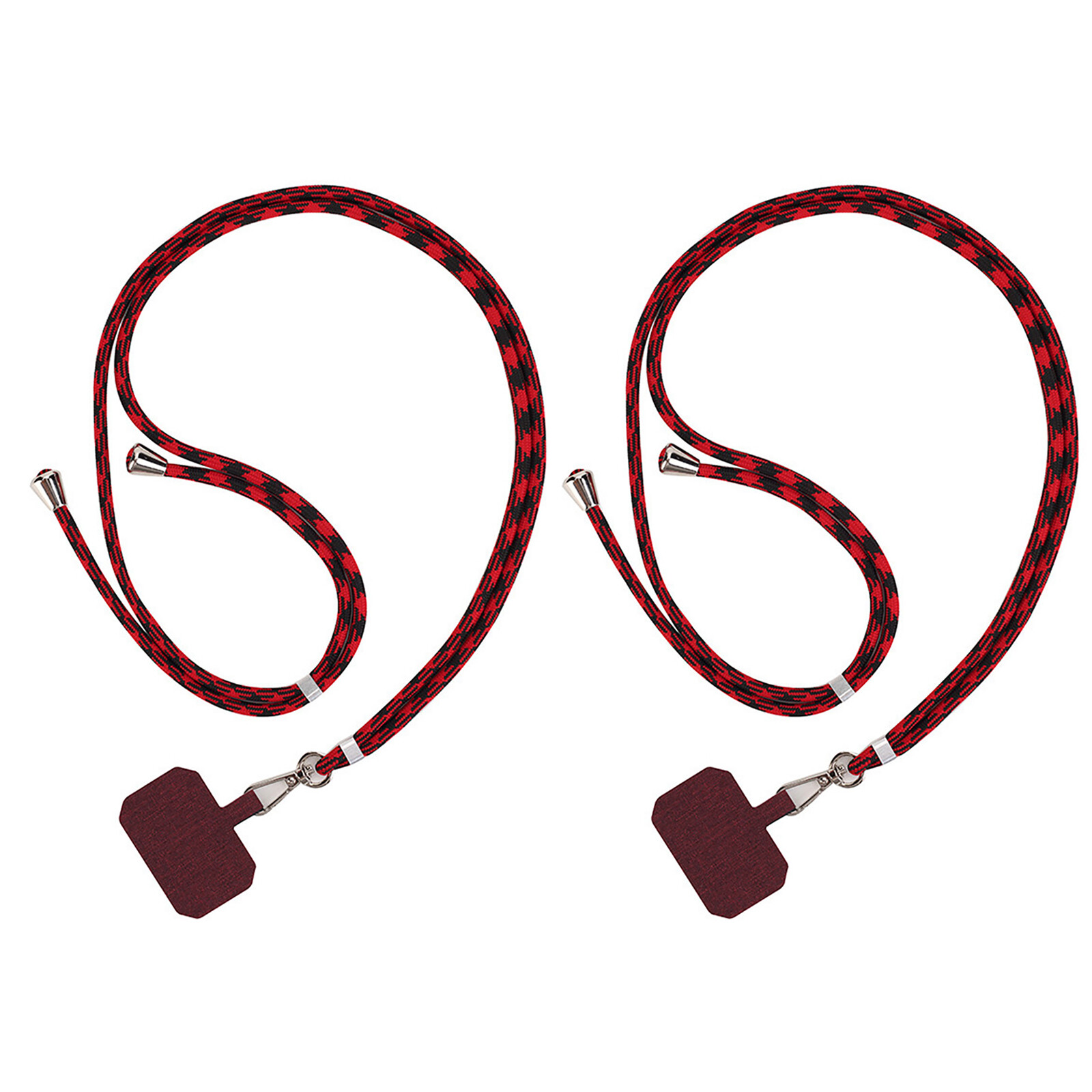 Paquete de 2 fundas universales con cordón para teléfono soporte correa eslinga cable para el cuello para iPhone