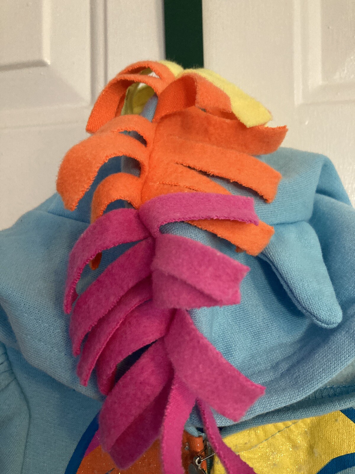 Felpa con cappuccio blu My Little Pony Rainbow Dash taglia 2T