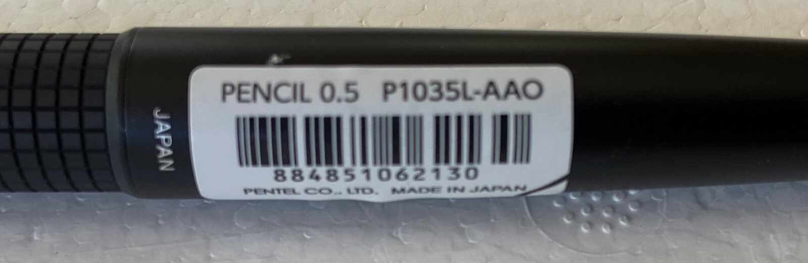 Pentel Kerry P1035L-AAO 2023 LIMITED DESIGN - All Black - 0.5mm Pencil