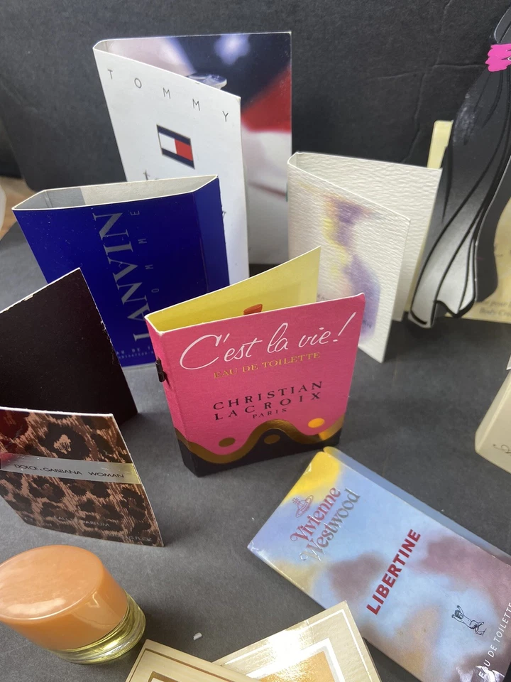 50+ muestras de perfume frascos de vidrio tarjetas mini botellas Foto 4 de 4