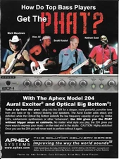 APHEX EXCITER - NATHAN EAST / MARK MEADOWS / ALEX AI / KOZIOL  - 2003 Print Ad