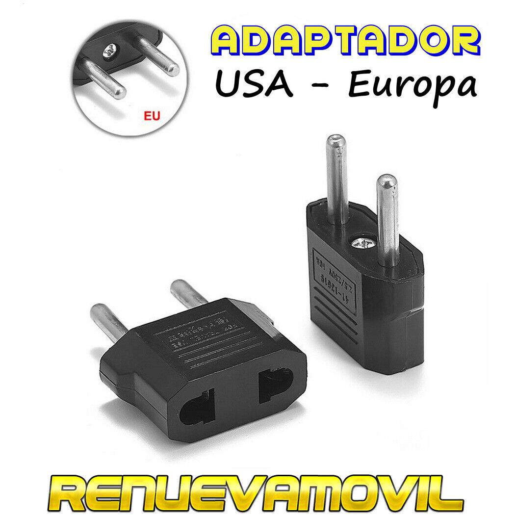 Adaptador De Enchufe Europeo A Americano Europa A USA Envio Gratis