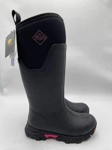 Muck Boot Arctic Sport II Tall women's winter Black / Pink boots Size 6M - Picture 1 of 6