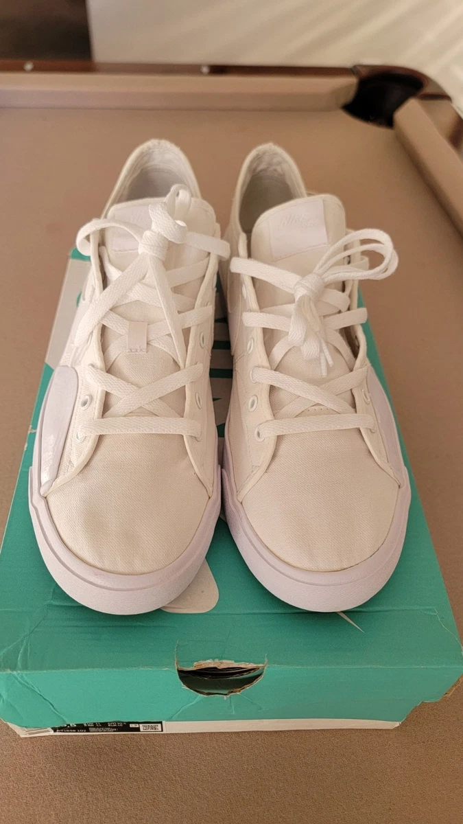 Nike Blazer Court SB Triple White for Sale | Authenticity