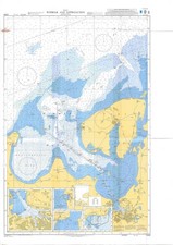 2395 Baltic Sea Germany Wismar And Approaches Chart Map Maritime Wall Admiralty