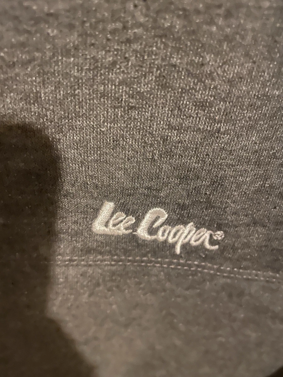 Sudadera Lee Cooper Hombre Gris Talla M Buen Estado