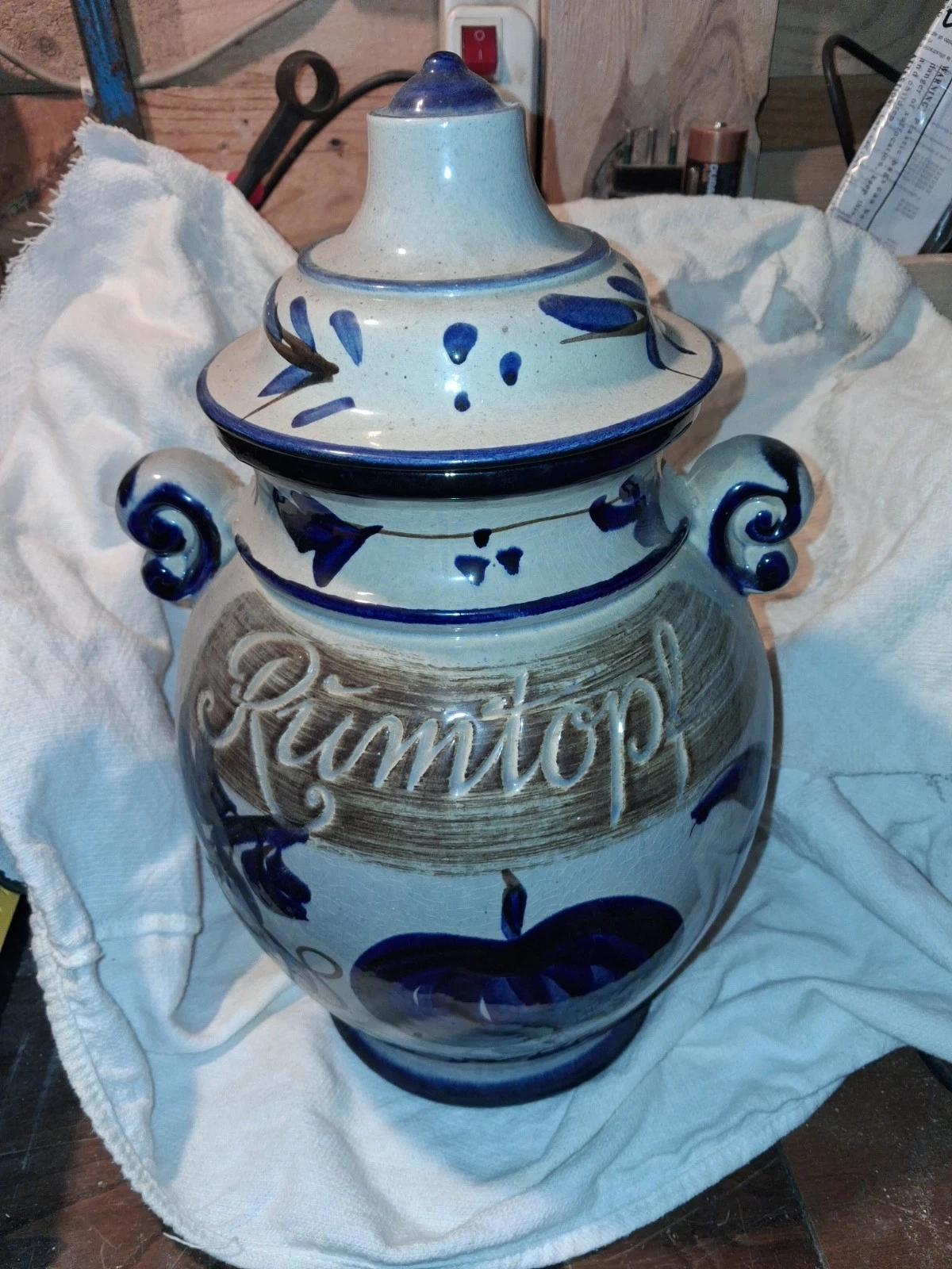 West Germany Rum Pot Jar Vase Vintage Pot Large 28cm
