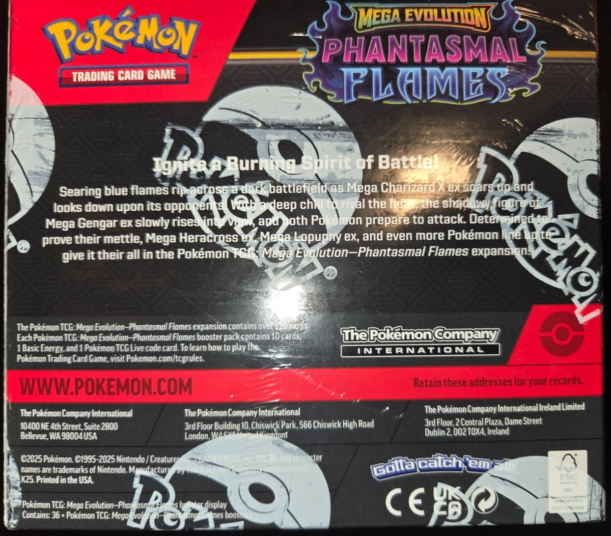 nintendo pokemon mega evolution: phantasmal flames booster display box Pokemon Trading Card Game: HeartGold and SoulSilver Poster Box : Amazon.in:  Toys & Games main image 0