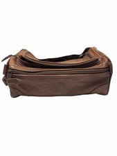 Vintage 90s Marlboro Country Store Leather Toiletry Bag Brown Used 11 X 6 X 5