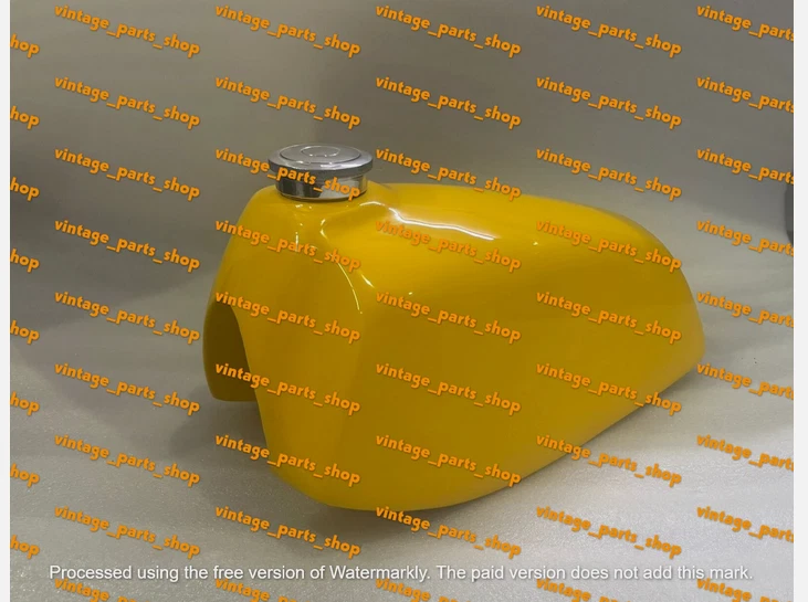 Tanque de combustible pintado de aluminio Fit 1978 Suzuki RM250 RM400 RM 250 400 78 Ahrma 1go Foto 4 de 4