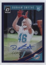 2018 Donruss Optic Rookies Purple Prizm Auto 25/35 Durham Smythe #135 Auto a8r