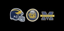 Michigan Wolverines Woven Iron-On Patches - Set of 3 Designs - Go Blue