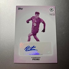 2025 Topps Simplicidad Pedri Auto Card  /25 FC Barcelona UEFA Champions League