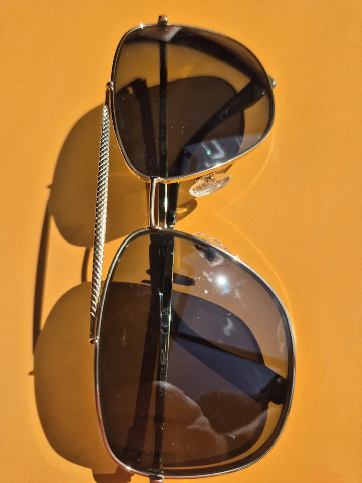 Gafas de sol LACOSTE L188s 714 59 mm doradas verdes unisex piloto Rx  Foto 2 de 4