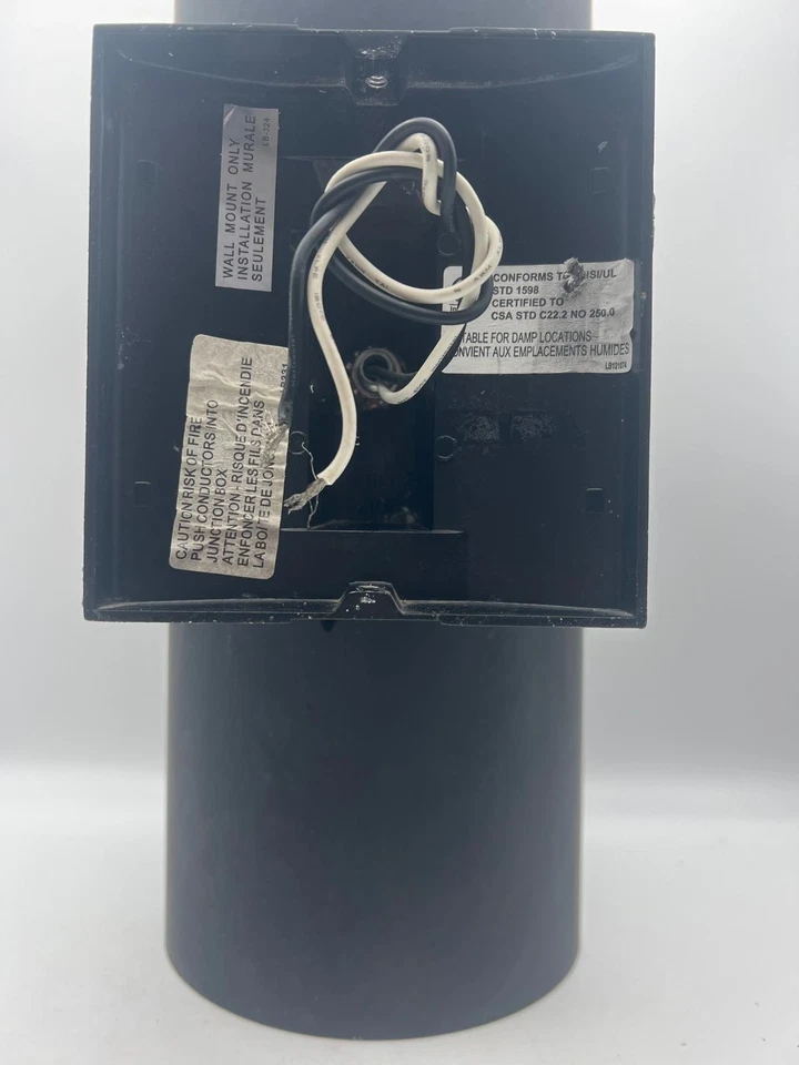 Aplique de pared exterior Kichler Cilindros 15" 2 luces negro exterior moderno - Usado Foto 3 de 4