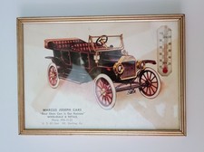 1960s Vintage Marcus Joseph Cars Mt. Sterling Kentucky Car Ad Thermometer Frame 1960s Vintage Marcus Joseph Cars Mt. Sterling Kentucky Car Ad Thermometer Frame