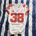 2016 Championship era Clemson Tigers Game Used Football Jersey #38 Size 36 COA  — photo 1