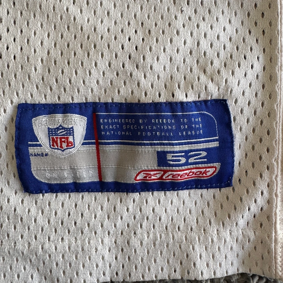 Camiseta deportiva para hombre Reebok Charles Woodson 2003 auténtica NFL Oakland Raiders blanca 52 Foto 3 de 4