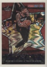 2020 Panini NBA Hoops Lights Camera Action Purple Explosion Damian Lillard 2l8
