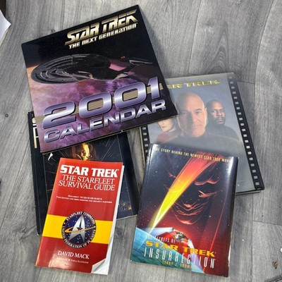 Star Trek Books Bundle The Next Generation Survival Guide Insurrection Calendar